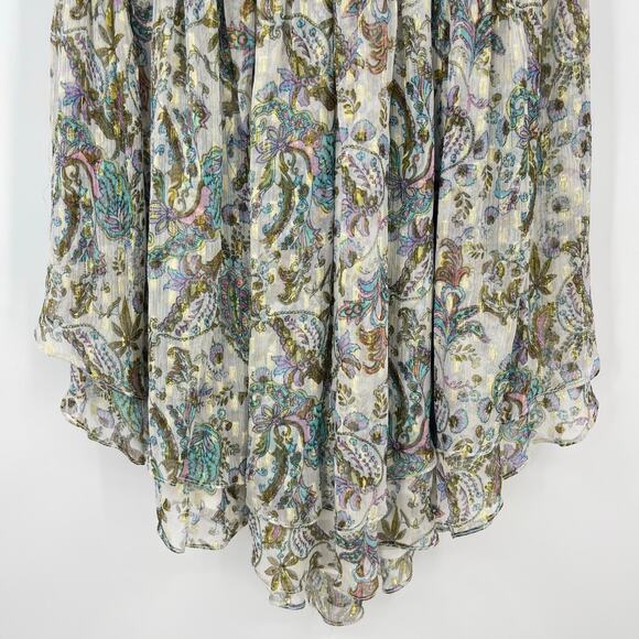 Rococo Sand | Braw Halter Smocked Mini Dress In Multi Paisley Floral Print S - Picture 8 of 13